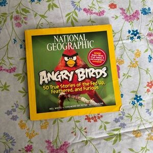 National Geographic Angry Birds Hardcover with Yellow Border and Green Cover